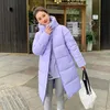 Giacche da donna CRRIFLZ Autunno Felpa con cappuccio Colletto Cappotto con cerniera Bottone spazzolato Lungo Parco Giacca calda e alla moda in cotone ultra sottile 231118