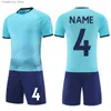 Collectable Football Jersey Sets Kids Men's Soccer Uniforms 2022 Boys Adult Sport Training Suits Women Soccer Tracksuit Clothes Sportswear Q231118