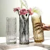 Wazony ins lodowca szklana szklana wazon dekoracje ogrodowe garnki ogrodowe i sadzarki nordyckie domowe salon wystrój luksusowy dekoracja salonu Y23