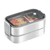 Dijkartikelen sets doos milieuvriendelijke handige gunstige lunch roestvrijstalen bento container keukenaccessoires
