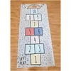 Baby Rugs Playmats Nordic Hopscotch Game Mat Kids Activity Play Gym Mats Infant Adventure Road Cling Carpet For Children Room 2012 Dhxao