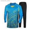 Maglia da calcio per portiere professionista per adulti da collezione Set Protezione in spugna Portiere Uniforme da calcio Camicia da portiere Pantaloni o pantaloncini GK Q231118