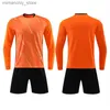 Collectable 1 Set personnalisé enfants adultes maillot de football ensemble longs Seves Jersey Football uniforme adulte gardien de but costume de sport enfants survêtement sport Q231118