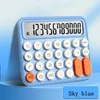 Calculators Korea Kawaii Calculator Cartoon Candy Color Silent Mechanical Keyboard Desktop Financial and Accounting Learning Calculator 231117