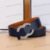 Luxe designer riem dames riemen mode riemen vrouw multi-kleuren dubbelzijdige kleur lederen metalen letter gespot mooie opties breedte 3,3 cm groothandel