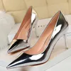 Dress Shoes BIGTREE Shoes Woman Pumps Patent Leather High Heels Shoes Women Basic Pump Wedding Shoes Female Stiletto Women Heel Plus Size 43 231117