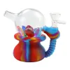 Hookahs YHSWE Silicone Diamond Hoodle Water Pipe Smoking Pipes Hookah Bong Hand Pipe Tobacco Bubbler