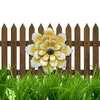 Dekorativa blommor Metal Garden Summer Decor Flower Stick Stake Lawn Outdoor Yard Artificial Wedding Decorations For Reception Outside