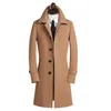 Men's Trench Coats arrival Winter wool coat men's spuer large slim overcoat casual cashmere thermal trench outerwear plus size S-7XL8XL9XL 231118