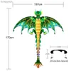 Kite acessórios kite dragão fácil de voar multicolorido fácil de voar gravação a laser pterosaurs kite para crianças venda quente l231118