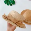 Caps Hüte Prinzessin Stroh Kinder Eimer Hut für Mädchen Sommer Baby Hut Strand Sonnenschutz Kinder Mädchen Mütze Zubehör für 2-5 Jahre 230418