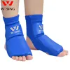 Ankle Support Wesing PU Leather Instep Guard Feet Protector with Large Size for Wushu Sanda Muay Thai Training Boxing training 230418