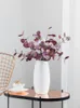 Vases feuille d'eucalyptus fleur artificielle mariage bricolage décoration salon meuble TV Table d'appoint faux Vase