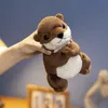 Poupées en peluche Kawaii loutre La Loutre, jouet de remplissage, décalcomanie, poupée Animal bébé, oreiller, cadeau de fête de noël, décoration de salle, 231117