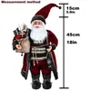 Noel dekorasyonları 60cm Büyük Noel Baba Doll Noel Dekoratif Masaüstü Noel Baba Şekil Noel Baba Süsleme Noel Dekoru Ev İçin Noel Dekoru 231117