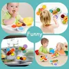 Baby Montessori Animal Sucker Spinner Touch Sensory Toys Gripande Gyro Set Bathing Water Game Kid Relief Stress Fidget Toy