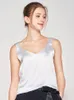 Camisoles Tanks Suyadream Women Silk Camisole 100%Pure Silk Simple Chic Camis Spring Summer T Shirts Black White 230418