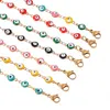 Fashion Stainless Steel Bracelet 7 Colors Evil Eye Enamel Bead Jewelry Men And Women Gifts Fashion JewelryBracelets