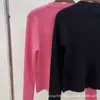 Maglioni da donna firmati di lusso 23MI Primavera e autunno Prodotti di alta qualità Yi Stesso stile Spicy Girl Elastico Slim Fit Cerniera Girocollo Cardigan lavorato a maglia