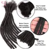 Hair Bulks Human Dreadlocks Loc Extensions Kinky Straight Wholesale Crochet Braids Brasilianisch 60 Stränge SIMMEL 230417