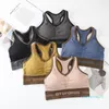 Strój jogi damskie sportowe bieliznę Beauty Back Tube Top Shockproof Runch Fitness Camisole Bra Zebrany bez stalowego pierścienia 22