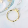 Mini imitazione perla sottile anello per le donne minimalista sottile dito delicato anello accessori color oro regalo gioielli per ragazze KBR010 gioielli di moda Anelli di alta qualità