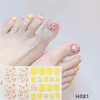 22Tips/Vel Teennagelsticker Volledige dekking Waterdicht Niet-giftig Sticker Voet Teennageltabletten Nagelstickers DIY Nail Art Tool Nail ArtStickers Decals Nail Art Tools