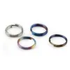 10pcs/Lot Titanium 10mm/12mm/14mm Ring Ring EDC Tool Outdoor Tool Multicolor Titanium Keyring Wholesale Camping Tools Tool