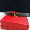 Valentino Nu Belt-Cinturón de lujo a la moda para mujer, cinturón de alta calidad, hebilla suave, cinturón versátil de doble cara de 2,5 cm