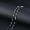 Chains Necklace For Women Round Ball Silver 925 Jewelry Sterling Chain 2.0mm Beads Vintage Style Handmade Wholesale