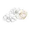 20pcs/lot Gold Stainless Steel Big Circle Wire Hoops Loop Earrings High Quality for DIY Dangle Earring Jewelry Making Supplies Jewelry MakingJewelry Findings