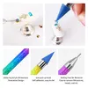 Doting Tools BQAN Rainbow Dual-Heads Akryl Doting Wax Pen Gradient Rhinestones Gem Picker Crystal Picking Nail Art Manicure Tools 231117