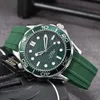 Men luxury designer Automatic mechanical watch Mens auto versatility rubber band 6 hands Watches O16