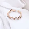 Band Rings 1PC Wave Pattern Zircon Inlaid Ring Simple SingleLayer Wavy Zigzag Ring Adjustable Opening Gold Silver Color Ring Jewelry Gift AA230417