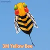 Kite Accessories 3D Bee Kite Large Animal Software Kite Outdoor Parent-child Interaction Kites Breeze Easy To Fly Color Sport Flying Tool FunL231118