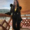 Monos de mujer Mamelucos Invierno Mujer Moda Mono de esquí de una pieza Grueso Caliente Snowboard Traje de esquí Deportes al aire libre Cremallera Traje de esquí Sudaderas con capucha Trajes de esquí T231118