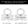 Dog Collars Leashes Personalized dog collar address ID tag used for badges with engraved name customized kitten and puppy accessory necklace 231117