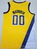 City Basketball Vintage Reggie Miller Jerseys 31 Hombre ganado Tyrese Haliburton 0 Bennedict Mathurin 00 Declaración cosida Negro Azul marino Blanco Amarillo Calidad superior