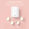 Bottle Warmers Sterilizers Portable Baby Milk Warmer Wireless Heater Defrosting Heating Dual Modes 4 Levels Temperature for Travel Outdoor Use 230417