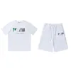Herren- und Damen-Trapstar-T-Shirt, Sport-Set, Designer-Kurzarm-Shorts, Paar-Set, modisch und lässig, M7