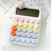 Calculadoras Coreanas Dopamina Candy Color Calculadora Silenciosa Teclado Mecânico Kawaii Desktop Calculadora de Aprendizagem Financeira e Contábil 231117