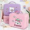 Cosmetic Bags Cases Ins Kawaii Pastel organisateur pour cosmétiques mignon grande capacité maquillage boîte de rangement voyage Portable fille femmes sacs à cosmétiques cas 231118