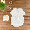 Rompers Summer Infant Baby Baby Embroidered Lace Staruable Baby Chesouls Femal