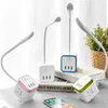 Stroomkabel Stekker Lezen Bureaulamp Vierkant stopcontact Thuisconverter met USB Slaapkamer Nachtkastje Babyvoeding Nachtlampje lamp 231117