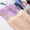 Camisoles Tanki 5pcs/set letni biustonosze bra top kobiety modalne spaghetti solidne topy kamizelki żeńskie ramią