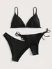 Dames badkleding drie stukken driehoek tie side bikini set vrouwen badmode badkamer sexy aankomst zwempak zomer strand badpak 230417