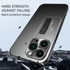 İPhone 15 14 13 Pro Max Plus Full Lens Tutucu Alaşım Plakası Kapağı İçin Stand Telefon Kılıfı İçin Lüks Metal Gizli Braket