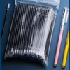 Penne gel 100 pezzi/set penna gel cancellabile 0,5 mm penna cancellabile asta di ricarica inchiostro blu nero manico lavabile per cancelleria scolastica scrittura per ufficio 231117