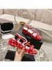 2023 Designer Classic Strap Sandals Women Genuine Leather/Custom Fabric Belt Trim Slippers Women Outdoor Casual Wedges