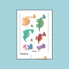 Party Favor Fun Dinosaur Temporary Tattoo Stickers Favors Goodie Bags Kids Birthday Cartoon Animal Waterproof Tatoo Sticker Decorati Dhojg